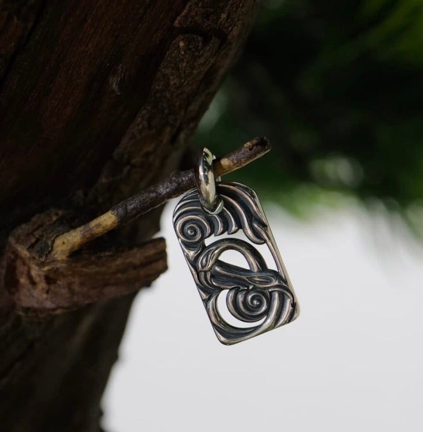 Swan Nest Filigree Pendant