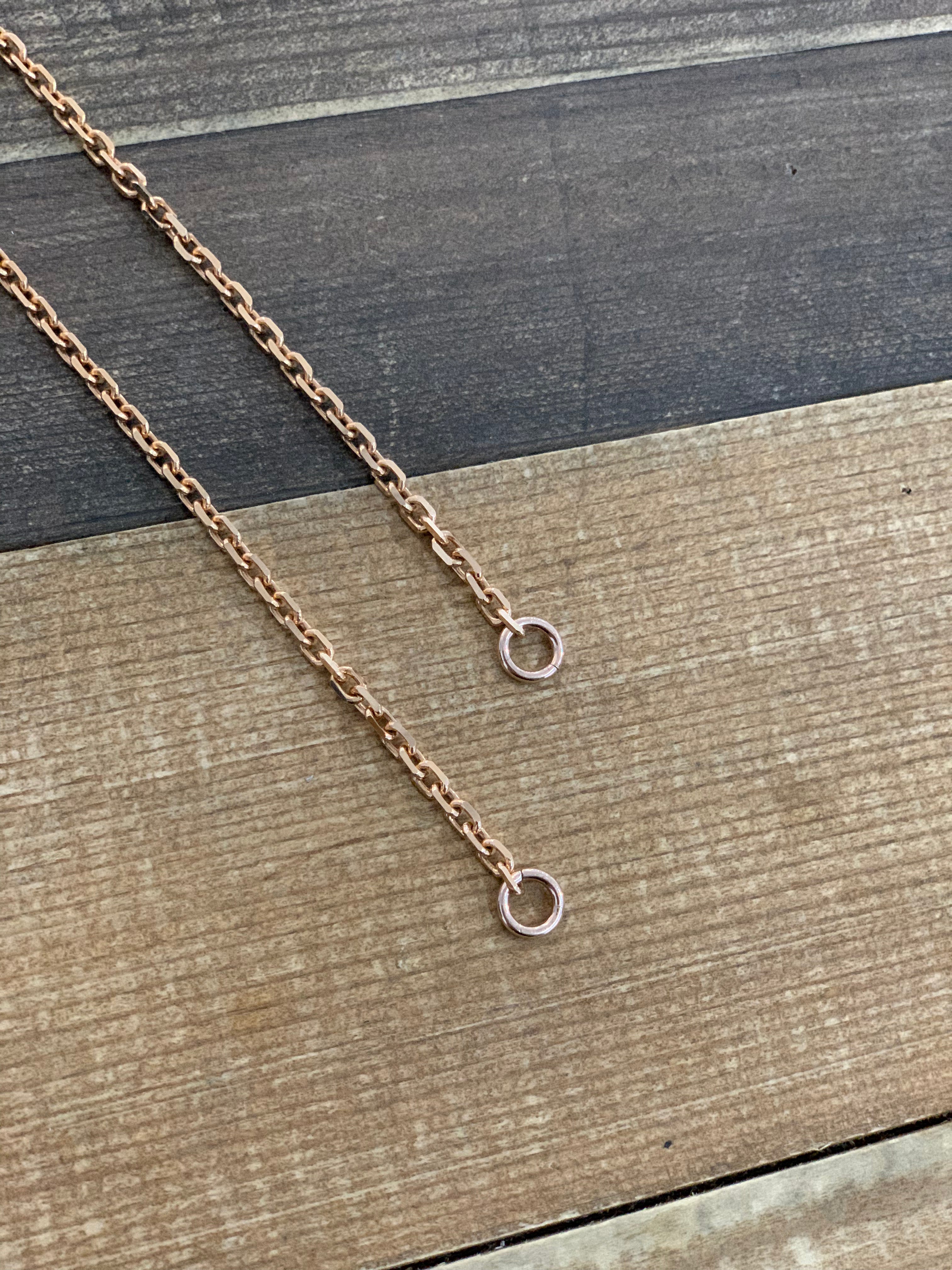 K18 PG Chain K 60 / K18PG 丸カン x2