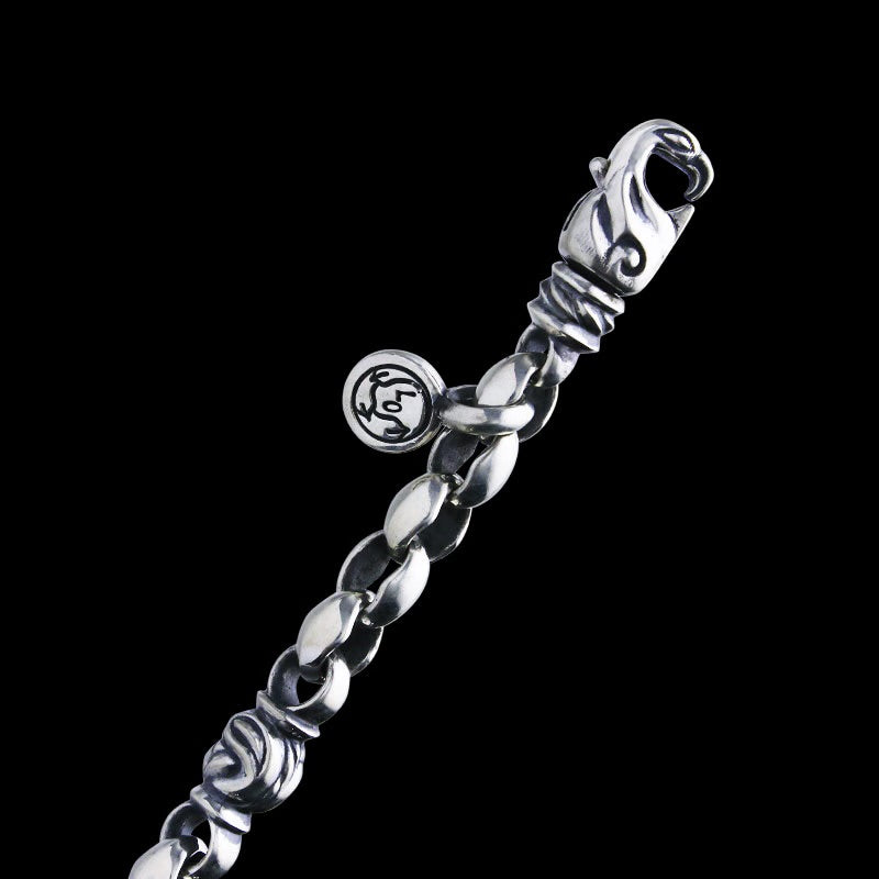 6mm ミニシルクリンク＆イーグルブレスレット ロブスタークラスプ