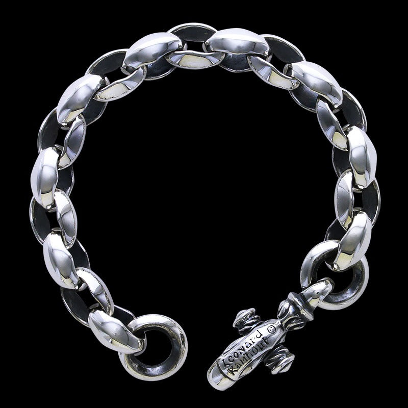 Silk Link (M) Bracelet (Plain Circle) (Engraving Leonard Kamhout)