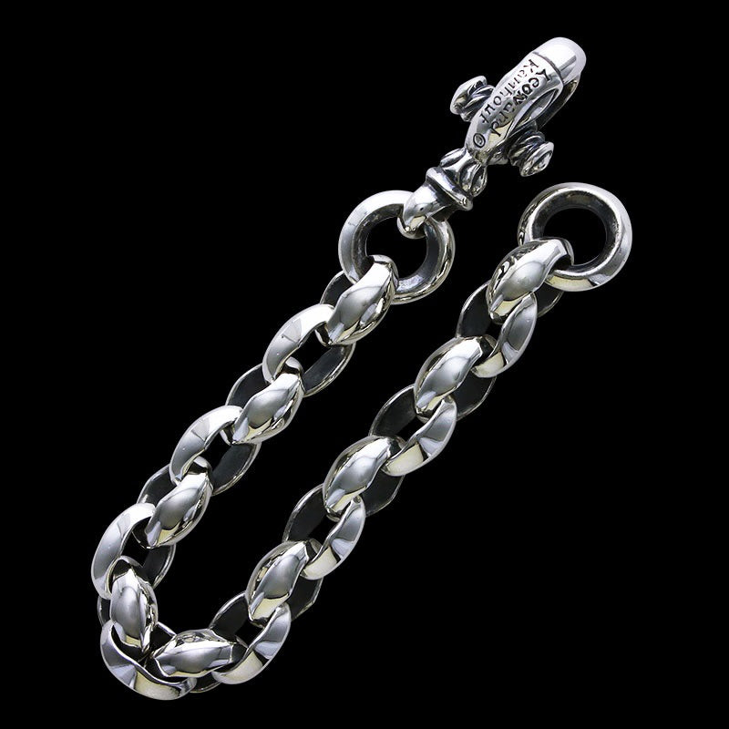 Silk Link (M) Bracelet (Plain Circle) (Engraving Leonard Kamhout)