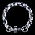 Silk Link (M) Bracelet (ID Circle) (Leonard Kamhout Engraved)