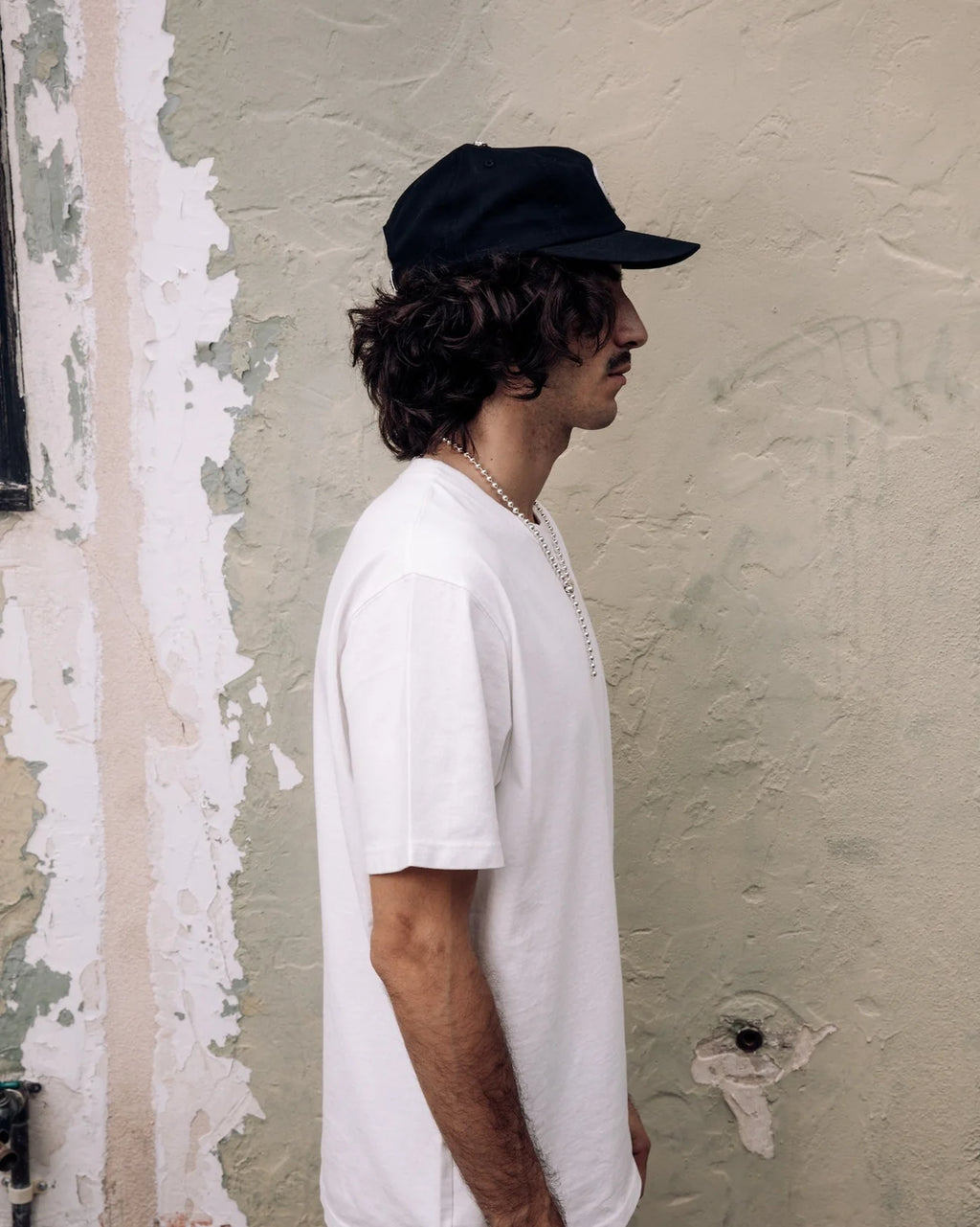 Classic Cotton Ball Cap - Rosette - Black