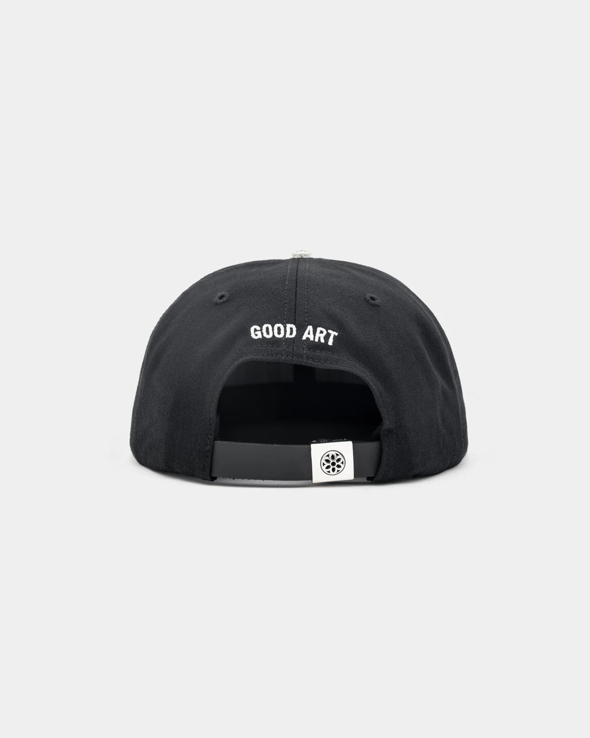 Classic Cotton Ball Cap - Rosette - Black