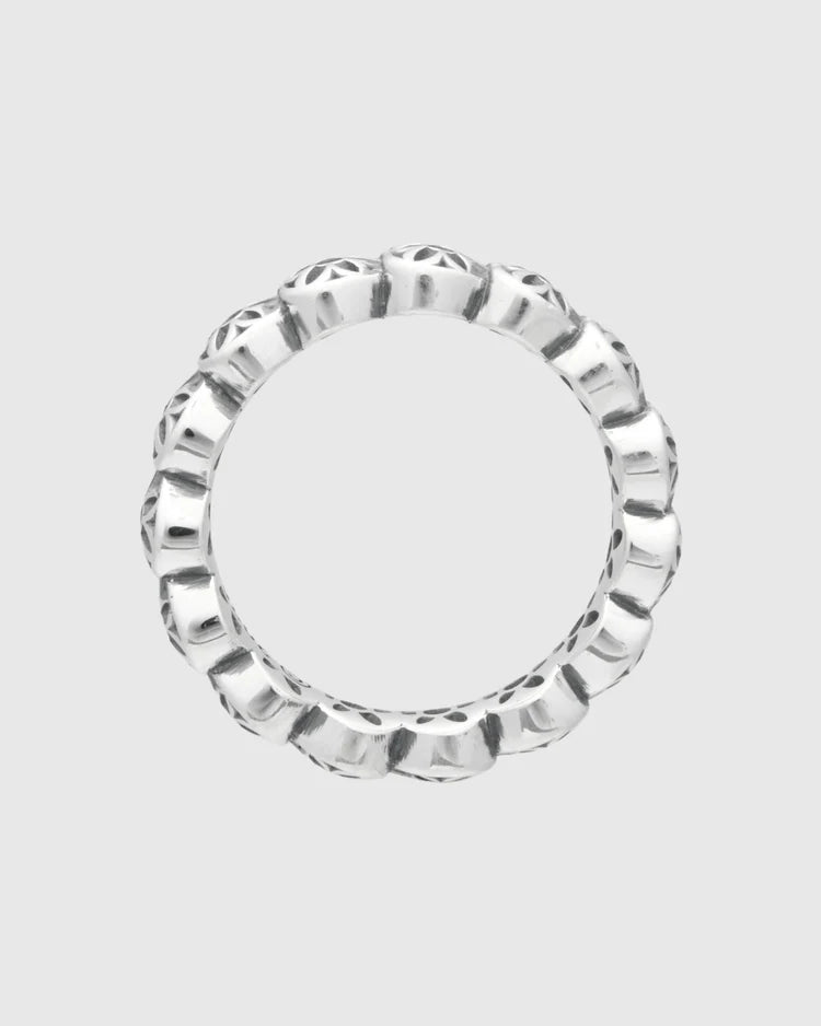 Infinity Ring - Heart Rosette