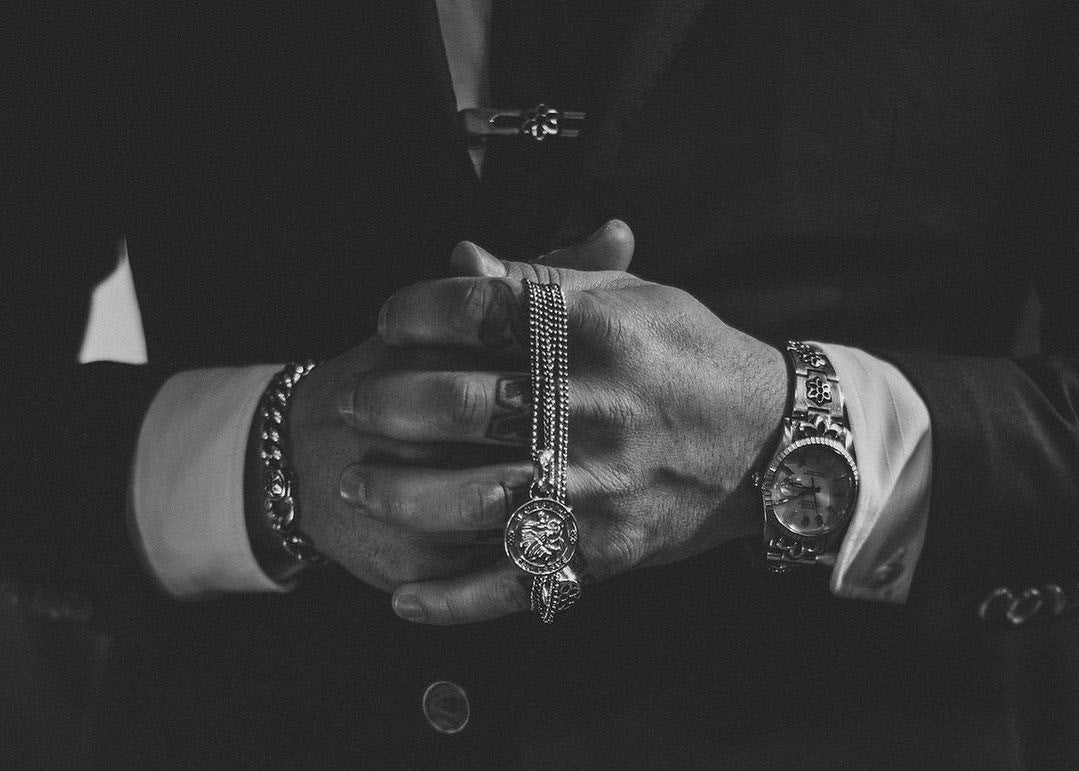 SWISS LINK, SKINNY WATCH BAND BRACELET