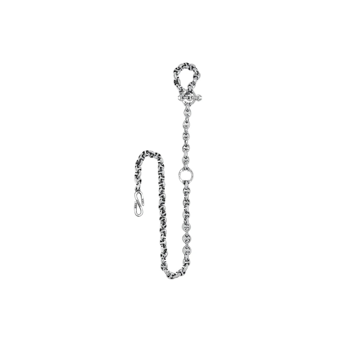 HB068 10MM OPEN-LINK™ WALLET CHAIN WITH DIAMOND PENDANT