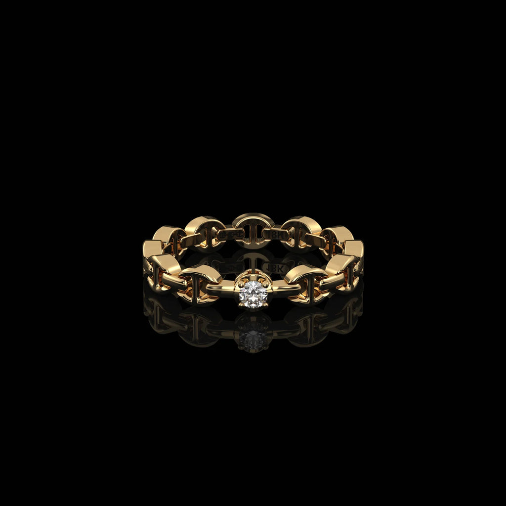 HB195D MICRO II SINGLE SOLITAIRE WITH 2.5MM DIAMOND
