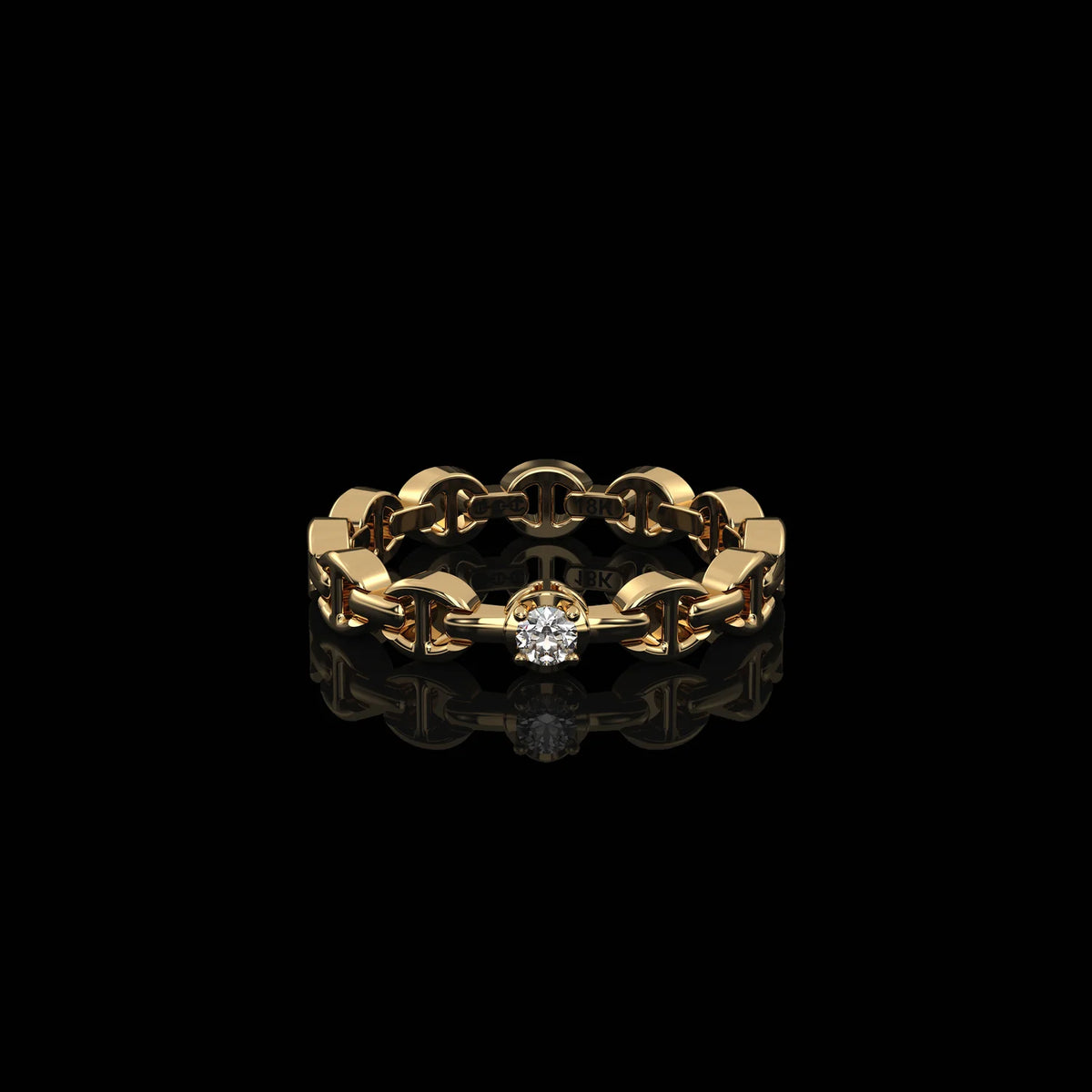 HB195D MICRO II SINGLE SOLITAIRE WITH 2.5MM DIAMOND