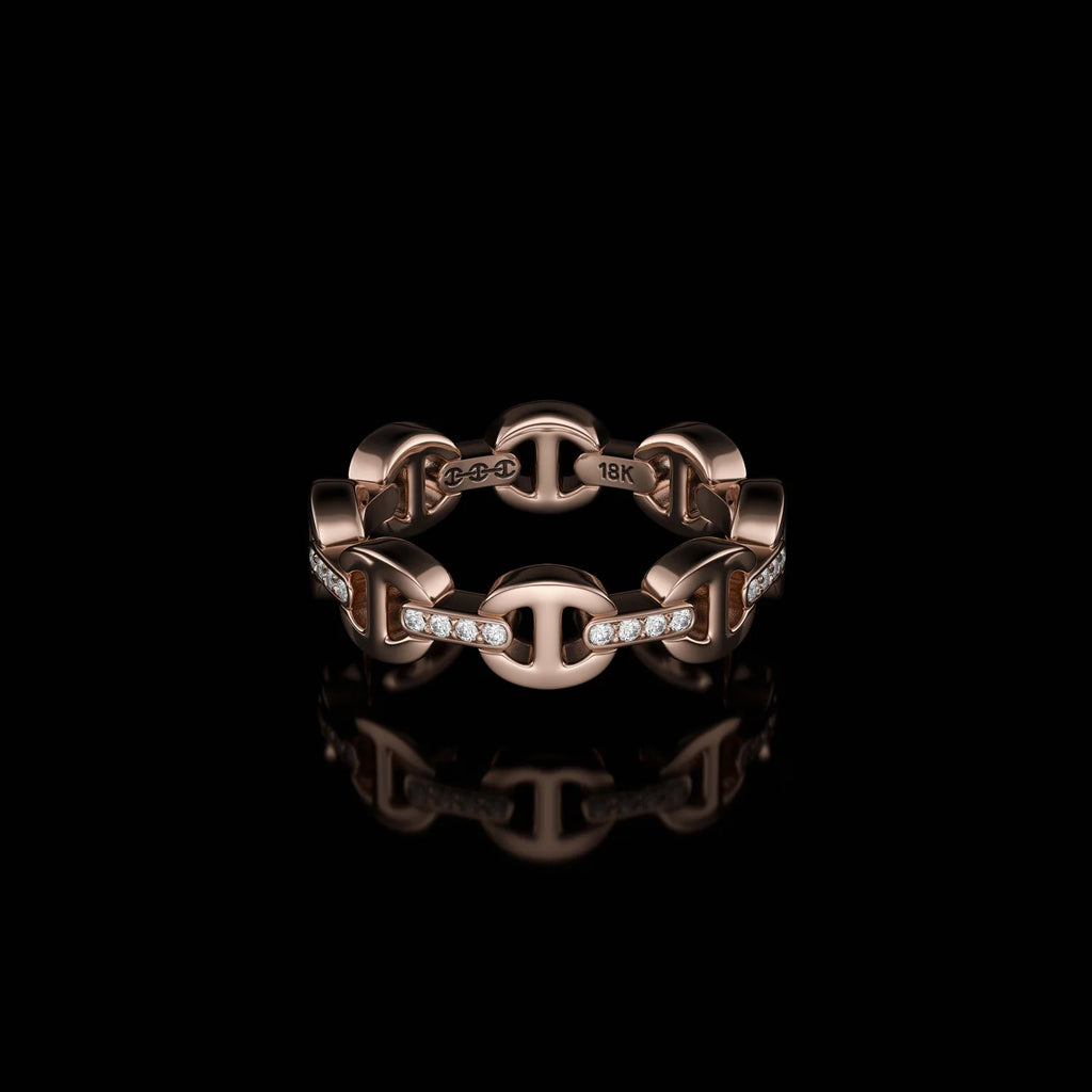HB002D Dame Tri-Link With Diamond Bridges
