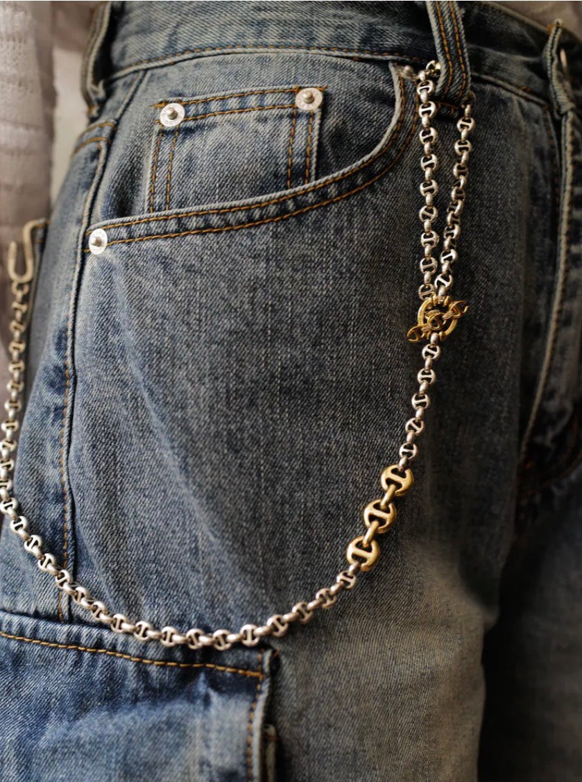 HB067-SSYGWD 5mm open link wallet chain