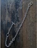 HB067-SS 5mm open link wallet chain with pendant