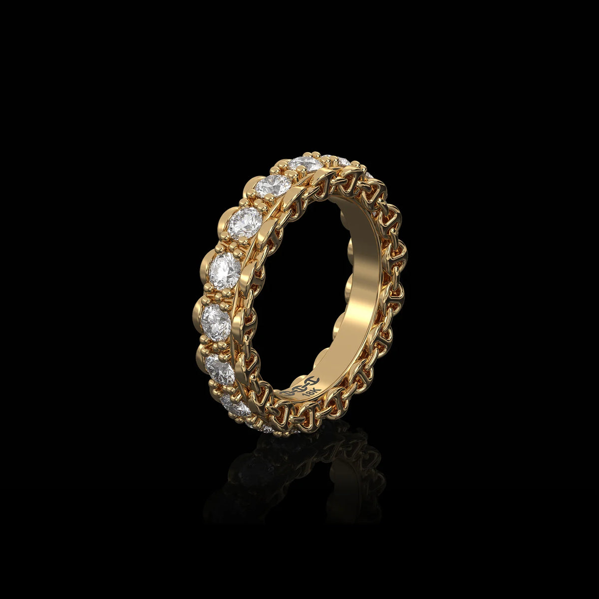 HB206 3MM INFINITE I RING | PRONG SETTING