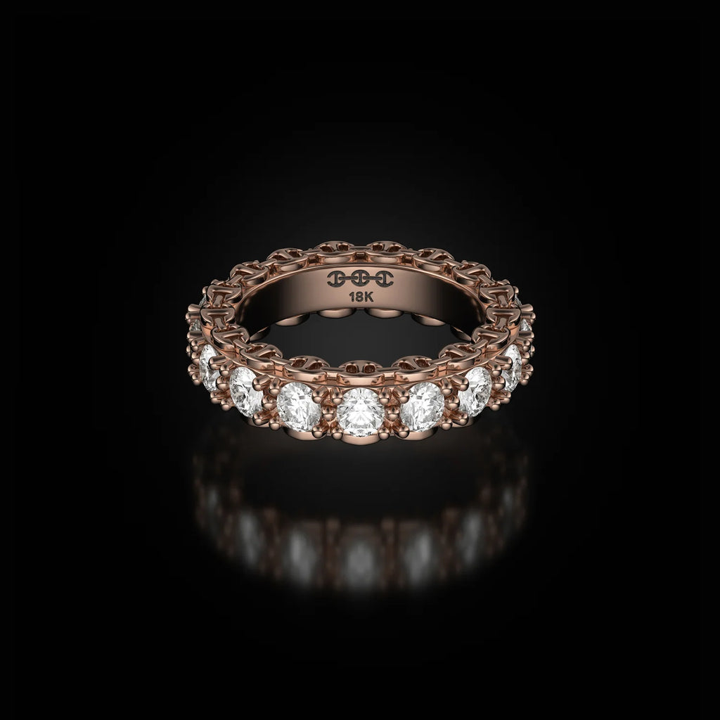 HB206 3MM INFINITE I RING | PRONG SETTING