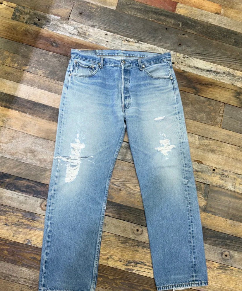 HOORSENBUHS Vintage Reworked Denim Light Blue