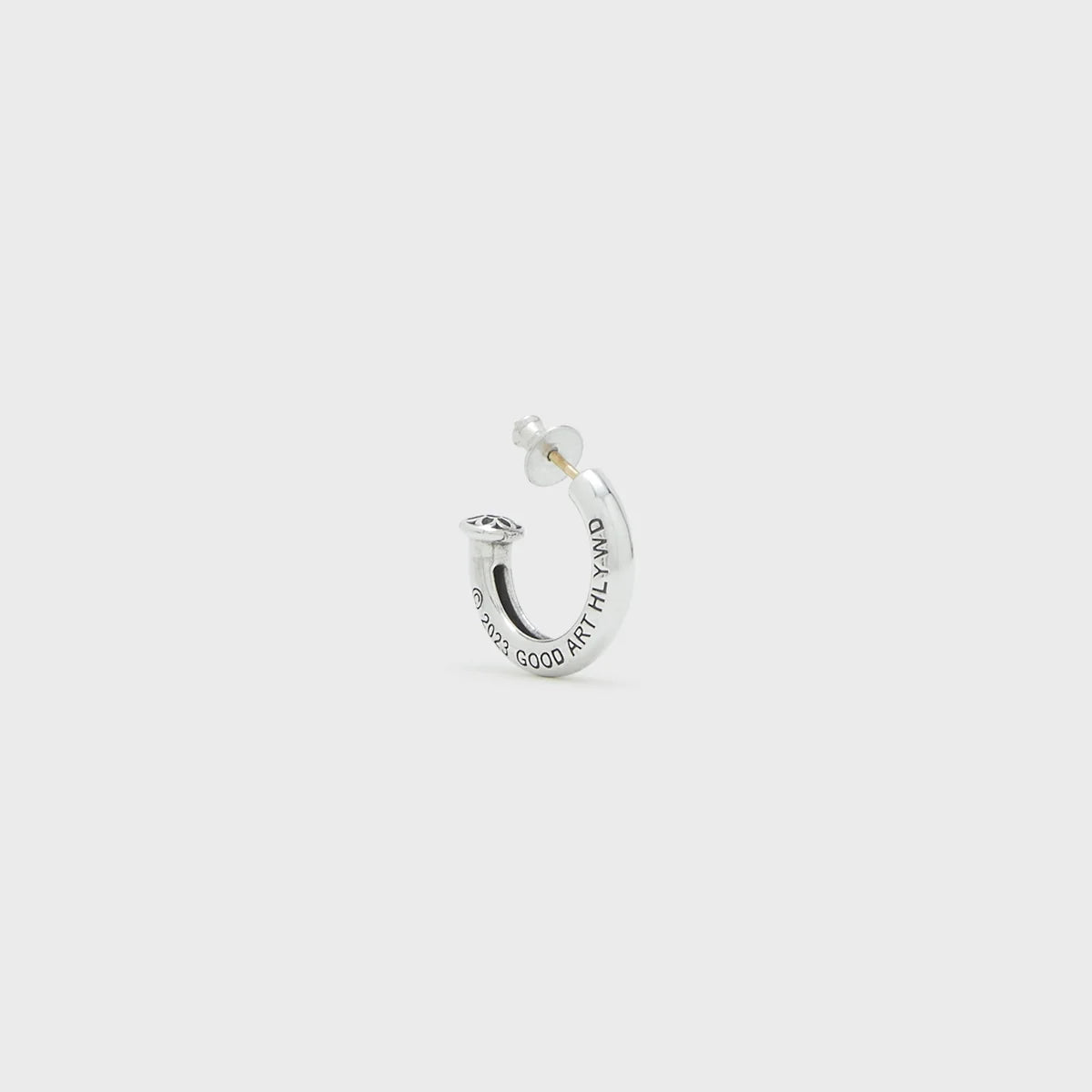 Nailhead Hoop Earring