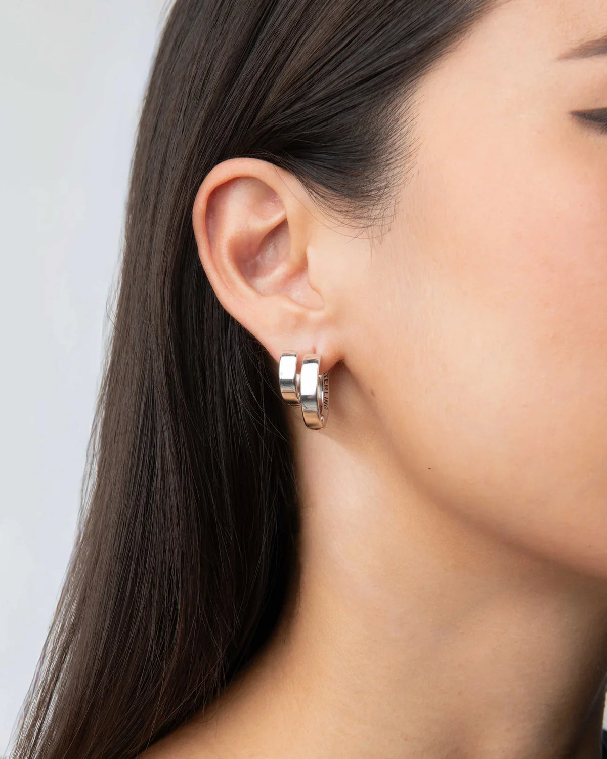Rondel Hoop Earring