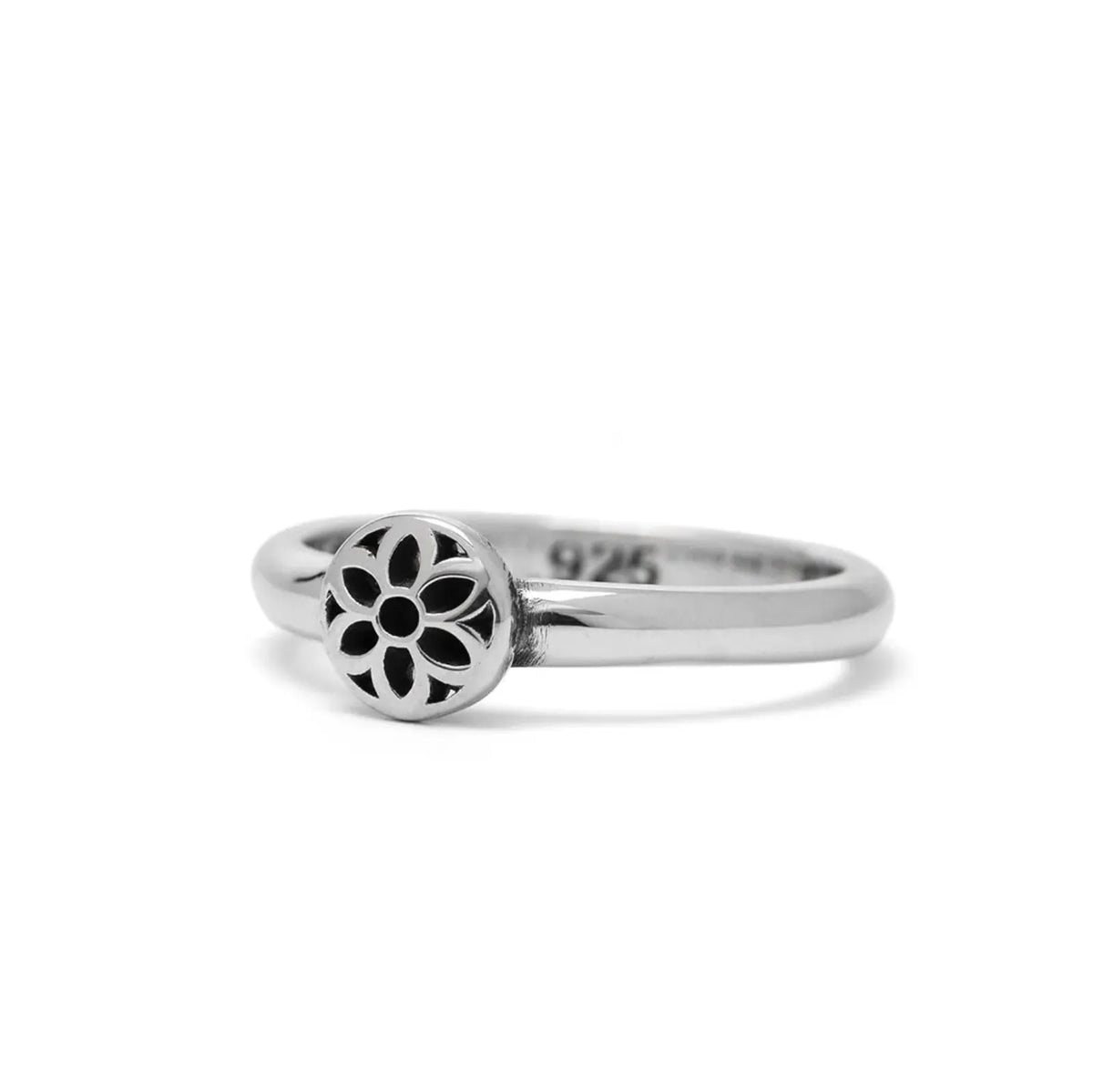 Thin Band Ring - Rosette