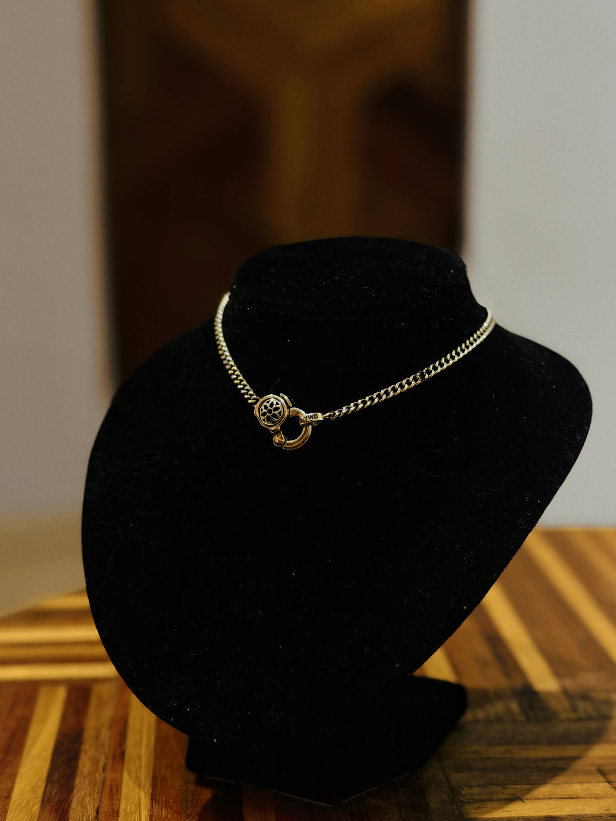 22K White Gold Curb Chain 4A w/Clip 9 - 16’’