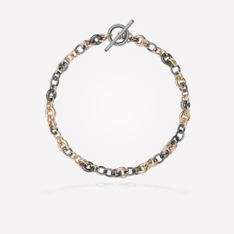 Atlantis MX Pavé Diamond Toggle Necklace
