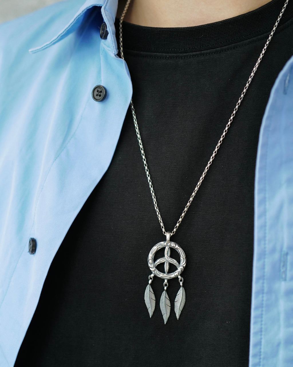 Dream Catcher w/2mm Mini Silk Chain